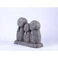 thumbnail image 5 of 17.5" Lucky Japanese Jizo Family Praying Outdoor Garden Statue, 5 of 5