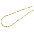 thumbnail image 2 of 10K Yellow Gold Mens Ladies D/C Hollow Rope Chain Necklace 3mm 28 Inches, 2 of 5