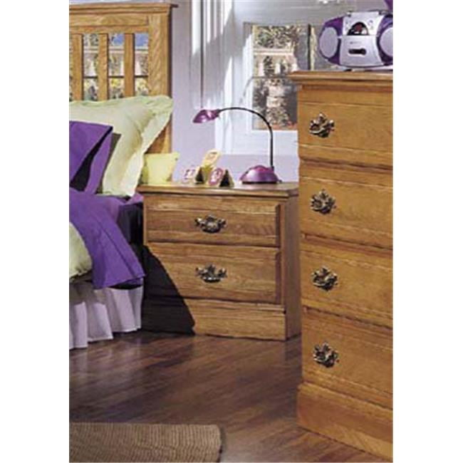 Carolina Furniture 232200 Drawer Night Stand Nightstand In Golden Oak