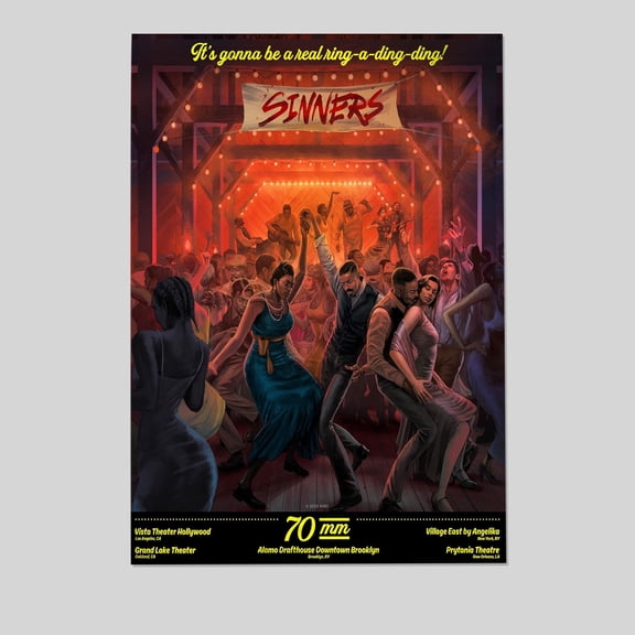 Movie Poster - Sinners 2025 Horror Movie - Graphic Style - Size 24''x36'' - Postora