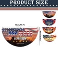 thumbnail image 3 of 250th Anniversary USA Flag,American Fan Flag,17.7"x35.4" Patriotic Flags Banner, Bunting Flag Patriotic Half Fan Banner for Wall,Front Door,Porch,Fence,Outdoor 4th of July Decorations, 3 of 7