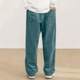thumbnail image 4 of Fall Sweatpants for Men Corduroy Baggy Casual Pants with Pockets High Waisted Loose Fit Sweat Pants, 4 of 4