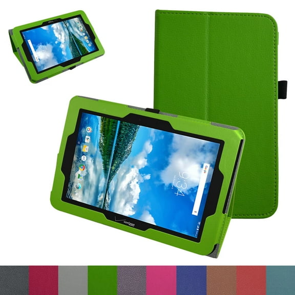 Labanema 10.1" Verizon Ellipsis 10 Case, PU Leather Folio Stand Protective Case, Cover for 10.1" Verizon Ellipsis 10 (Green)
