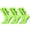 Fluorescent Green, variant on 4 Pairs Football Socks Soccer Socks, Athletic Knee High Socks for Men Women, Black Sports Socks with Non-Slip Cuff, Medium Cushion Soccer Baseball Socks, 8in Foot Length, 14in Shaft