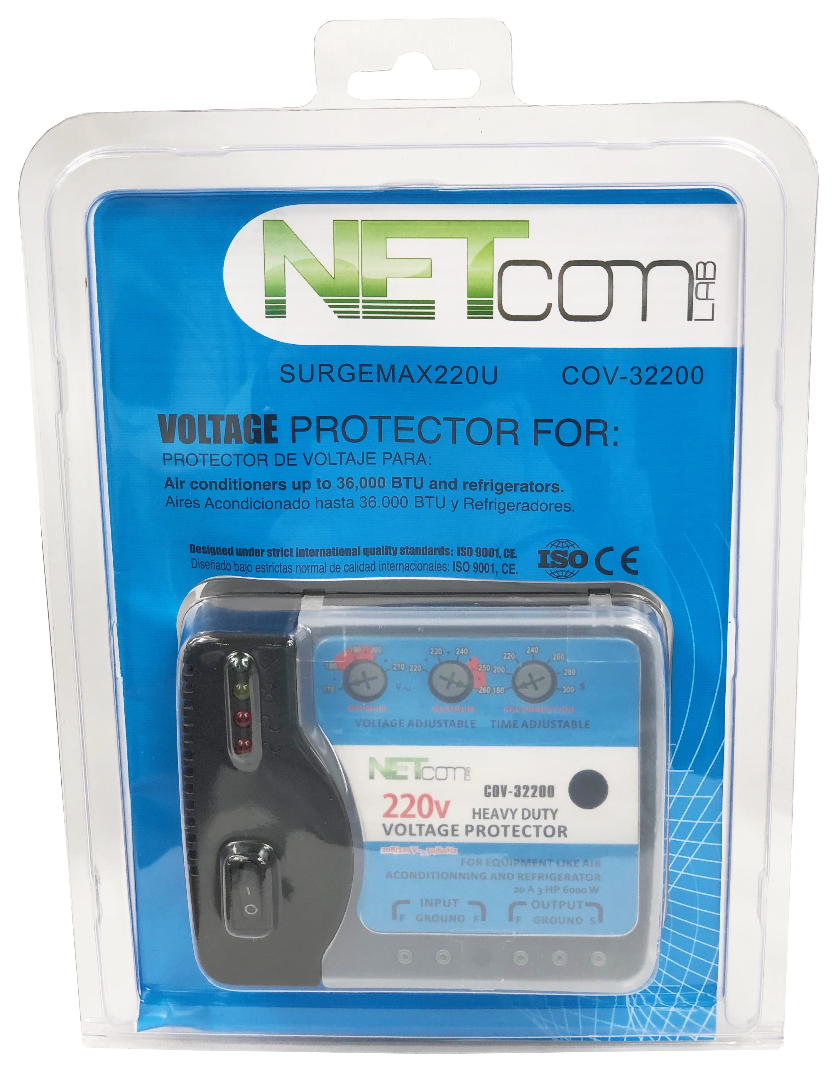 NETCOMLAB - COV-32200 - Voltage Protector Nominal 220VAC Professional equipment