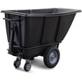 thumbnail image 6 of HPDMC Commercial Products Tilt Dump Truck - 850 lbs Capacity 1/2 Cu.Yd | 10" Wheels & 3" Casters Trash Cart | Trash Recycling Cart for Construction Sites & Industrial Transport, 6 of 9