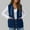 A16 Navy, variant on Xdegoge Fleece Vest Women Fuzzy Sleeveless Oversized Button Down Casual Vests Outerwear Travel Sherpa Jackets with Pockets