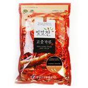 Premium Korean Origin Red Pepper Powder Chili Flakes Gochugaru for Seasoning- 1.1 lbs, Medium Spice, Coarsely Ground