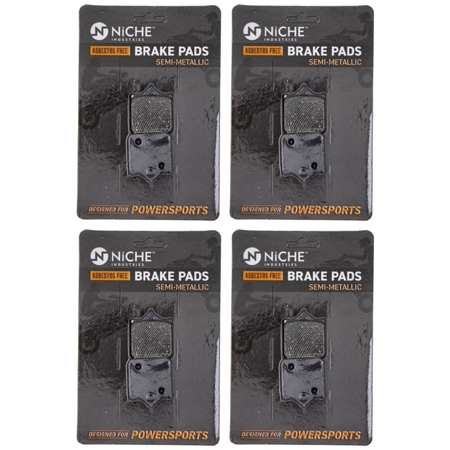 Niche Front Brake Pad Set for KTM 990 Semi-Metallic Motorcycle 4 Pack 519-KPA2466D