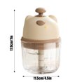 thumbnail image 2 of TIELUTT Garlic Mincer and Crusher with Ergonomic Soft Grip Handle For Effortless Garlic Preparation Retro Garlic with Handle Grate Plate Garlic Grater Toothpicks round Top Rocking Garlic Crusher, 2 of 7