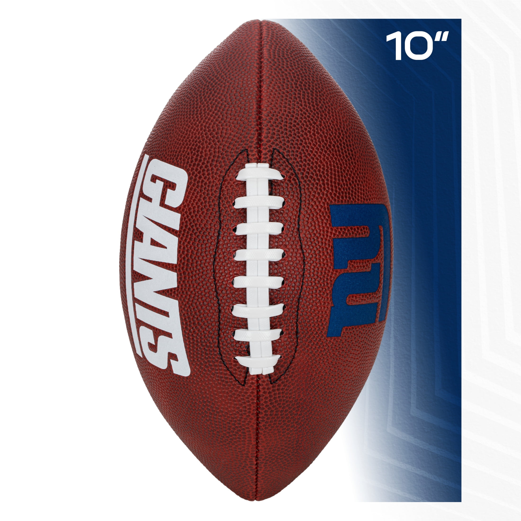 Franklin Sports NFL New York Giants Football - Youth Junior Size Football for Kids - Official NFL Team Logo + Colors Youth Football - Kids NFL Fan Shop Football