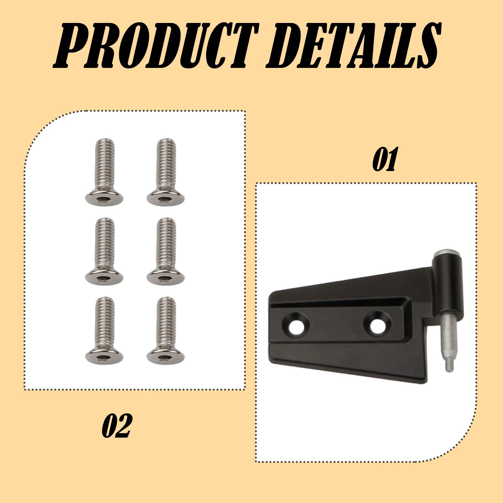 Dickly Door Hinge 55395385AF Accessory for Jeep Wrangler 2007-2017 Professional