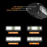 20000lm Bicycle Lights USB Charging Night Riding Equipment Outdoor Cycling Lights Aluminum Headlight