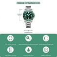 thumbnail image 2 of 【START】Men's Diving Watch Luminous Waterproof Metal Men's Watch Automatic Mechanical Watch Date Function, 2 of 15