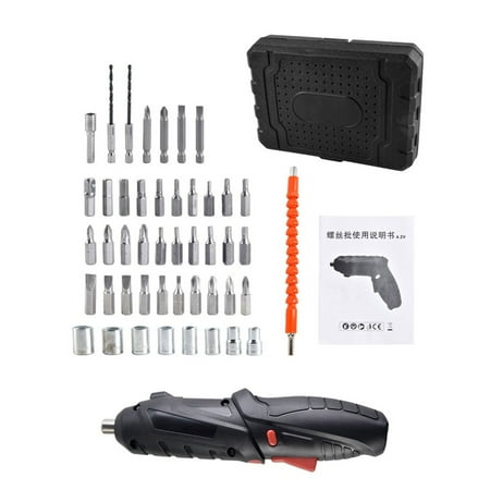 

SEFUONI 4.2V Cordless Electric Screwdriver Lithium-ion Rechargable Battery Powerful Wireless Power Tool Adjustment Working Light