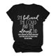 thumbnail image 2 of Gibobby Playera Manga Corta para Mujer Camiseta informal manga corta con estampado letras para mujer, camisetas casuales holgadas cuello redondo a la , ca(Negro,M), 2 of 5