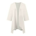 thumbnail image 5 of Cardigan For Women Lightweight Daily Casual Wear Beach Versatile Open Front Blouses Perfect Layering 3/4 Sleeve Loose Fit Shrugs, 5 of 5