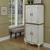 Home Styles French Countryside Pantry in Oak and Rubbed White