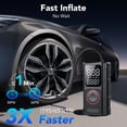 thumbnail image 6 of Cordless Tire Inflator Portable Air Compressor, 150 PSI Air Pump for Car Tires, Auto Shutoff with Digital Pressure Gauge & LED Light, 6 of 8