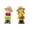 C, variant on KGJQ Small Ceramic Garden Statue Cute Girls Boys/Gnome/Pumpkin Fairies Sculptures for Outdoor Garden Yard Patio Lawn Decor