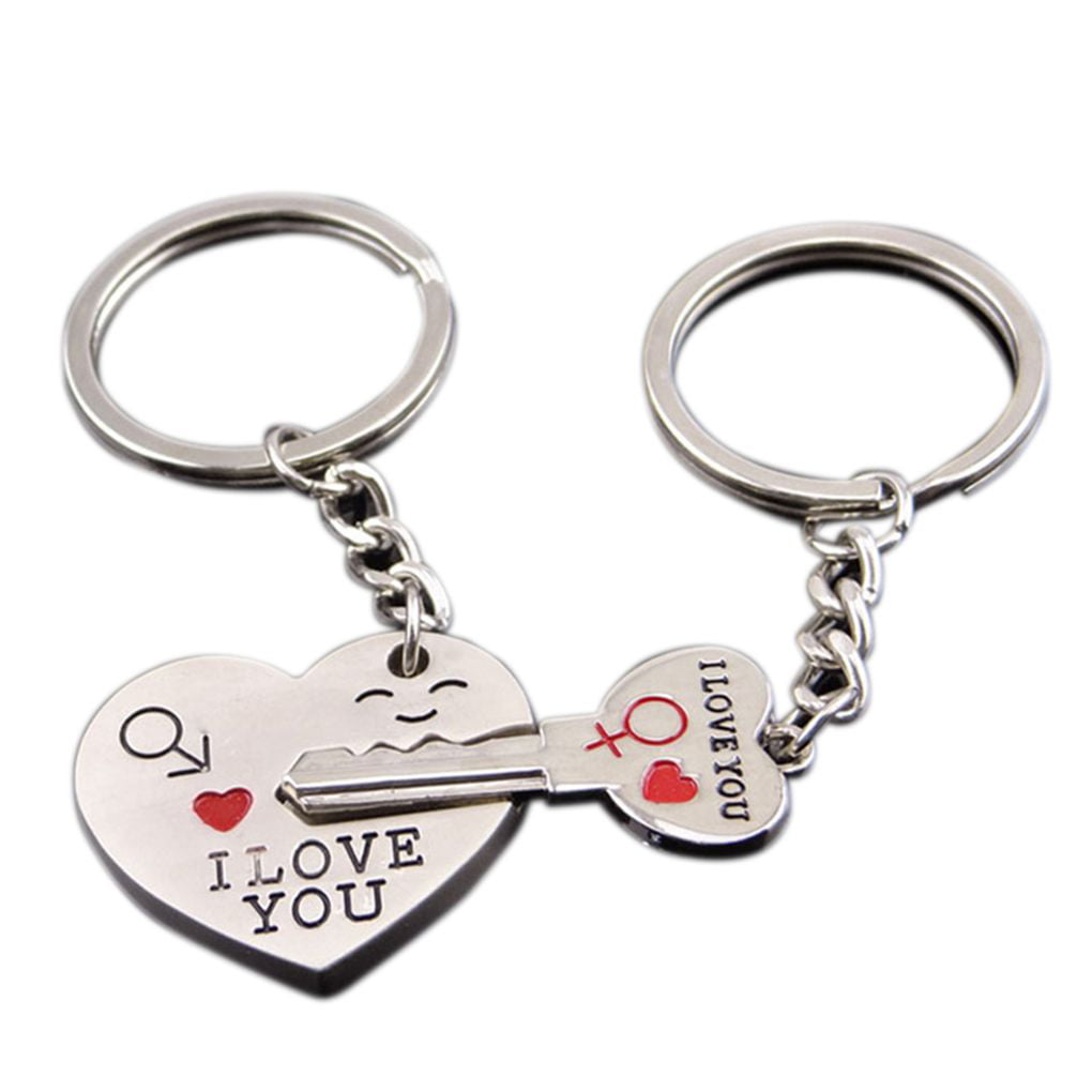Gift Boxed option Valentines Gift Keepsake I Love You Heart Shape keyring