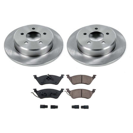 Ultimate Brakes Rear Semi-Metallic Brake Pad and Rotor Kit with Hardware WM80791