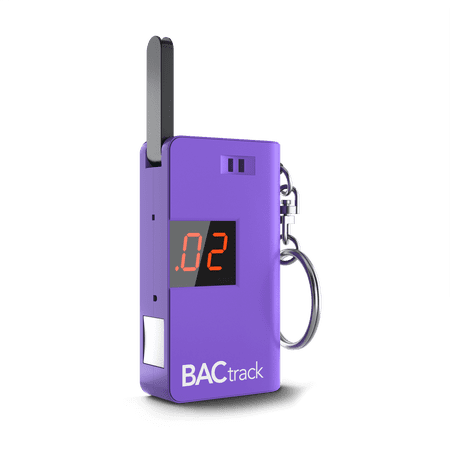 BACtrack Keychain Breathalyzer (Purple) | Ultra-Portable Pocket Keyring Alcohol Tester for Personal Use