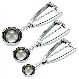 Small Cookie Scoop, 1 tablespoon/ 15 ml, 1 13/32 inches / 36 mm Ball, 18/8  Stainless Steel, Secondary Polishing