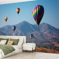 thumbnail image 2 of Peel and Stick Wallpaper Waterproof Hot air Balloons Skinner Lake Temecula California Wall Mural Decor Self Adhesive and Removable 69in x 98in, 2 of 8