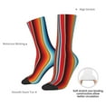 thumbnail image 4 of Cauagu Mexican Serape Blanket Stripes Print Crew Socks for Women and Men,Adult Athletic Running Socks 1-Pair Sports Socks Work Gear Socks with Moisture Wicking, 4 of 6