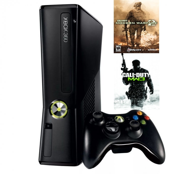 drinken Stout Chromatisch Used Microsoft Xbox 360 4gb Console Call of Duty Modern Warfare 2 and 3  Bundle - Walmart.com