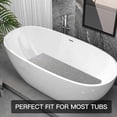 thumbnail image 5 of Soft Textured Bathtub Mat Non Slip, 31.49x19.68 Inch, Bath Mat With Drain, Pvc Loofah Bathroom Mat F, 5 of 5