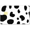 thumbnail image 1 of Black White Credit Card Skins Debit Card Skin Sticker Cover Cow Print No Bubble Slim Personalized Bank Card Protecting Decals PVC Waterproof Removable for Transportation Card 7.3x5.4Inch, 1 of 6