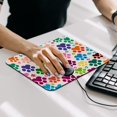 thumbnail image 7 of PhooArto Comfortable Mouse Pad Colorful Dog Paw Footprint Pattern Desktop Mousepad , 21 x 25 cm Mouse Mat, Non-Slip Rubber Base, Improves Speed and Precision, 7 of 7