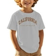 thumbnail image 2 of Toddler Girls T Shirts California Graphic T Shirt Short Sleeve Summer Oversized Tops Trendy Clothes for Girls 3-4 Years, 2 of 4