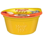 (6 pack) Meow Mix Pate in Gravy With Real Chicken & Tuna, Wet Cat Food, 2.75 oz Cup