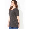 thumbnail image 3 of Catherines Women's Plus Size Petite Suprema Embroidered Scoopneck Tee, 3 of 3