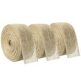 thumbnail image 7 of 3 Rolls 32.8 Yard Natural Burlap Ribbons 1.5 inch Rustic Jute Ribbon 10 M Each Tan Ribbon Thin Twine Ribbon Ribbon for Crafts Christmas Bow Gift Wrapping Weddings, 7 of 7