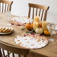 thumbnail image 5 of Autumn Sunflower Round Braided Placemats Set of 1, Rustic Cottagecore Floral Orange Leaf Vine Heat Insulation Place Mats Washable Non-Slip Table Mats for Kitchen Dining Party, 13 Inches, 5 of 9