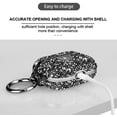 thumbnail image 4 of Diamond Glitter Case for AirPods 3rd Generation Glitter Case for Women Girls Girly Crystal Diamond Rhinestone Bling Protective with Keychain (Black), 4 of 7