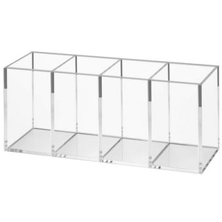 Clear Acrylic Rectangle Case Holder with 12 Compartments Organizer ...