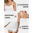 thumbnail image 3 of Sociala Women's Cotton Tank Tops with Built-in Shelf Bra Adjustable Wide Strap Camisoles Basic Cami Shirts, 2-Pack, 3 of 7