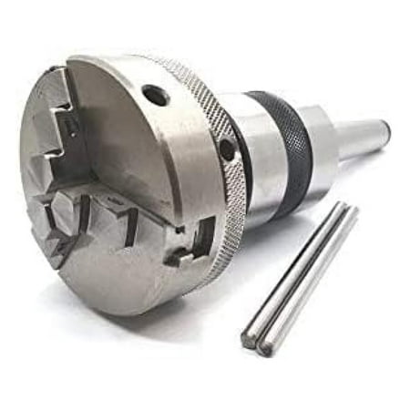 

MT3 Shank Revolving Live Center M14x 1 with 65 mm 3 Jaws Self Centering Chuck - Lathe s Tailstock 3MT