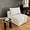 White, variant on Modular Cloud Sectional Sofa – Oversized Deep Seat Couch with Pillows, Convertible Foam Sofa,Freely Configurable, for Living Room, Apartment, Bedroom (White, Ottoman)