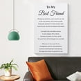 thumbnail image 4 of Best Friend Poem Print, Best Friend Quote Print, Birthday Gift for Best Friend, Bestie Poem Poster Decorative Painting Canvas Wall Art Living Room Posters Bedroom Painting, 4 of 8