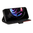 thumbnail image 2 of Compatible Motorola Edge 20 pro/Edge s pro Case, Leather Wallet Case Stand View Magnetic Clasp Book Flip Folio Phone Cover - Black, 2 of 5