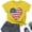 Yellow, variant on HAOTAGS 4th of July T-Shirts for Kids Graphic Print Boys and Girls Short Sleeve Tops Black Size 5 Years