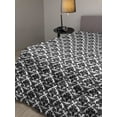 thumbnail image 2 of Vintage Down Alternative Comforter, Classic Style Damask Inspired Pattern Royal Like Details Old Ornaments, Microfiber Quilt for All Season, 5 Sizes, Charcoal Grey and White, by Ambesonne, 2 of 3