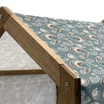 thumbnail image 5 of Brown and Blue Pet House, Vintage Style Pattern with Abstract Shapes with Little Dots, Outdoor & Indoor Portable Dog Kennel with Pillow and Cover, 5 Sizes, Slate Blue Beige, by Ambesonne, 5 of 5