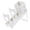White, variant on 1Pc White Disposable Cup Dispenser with Straw Caddy, 2-in-1 Tilted or Flat Paper Cup and Lid Stand, Fits 5-22 oz Beverage Cups for Kitchen
